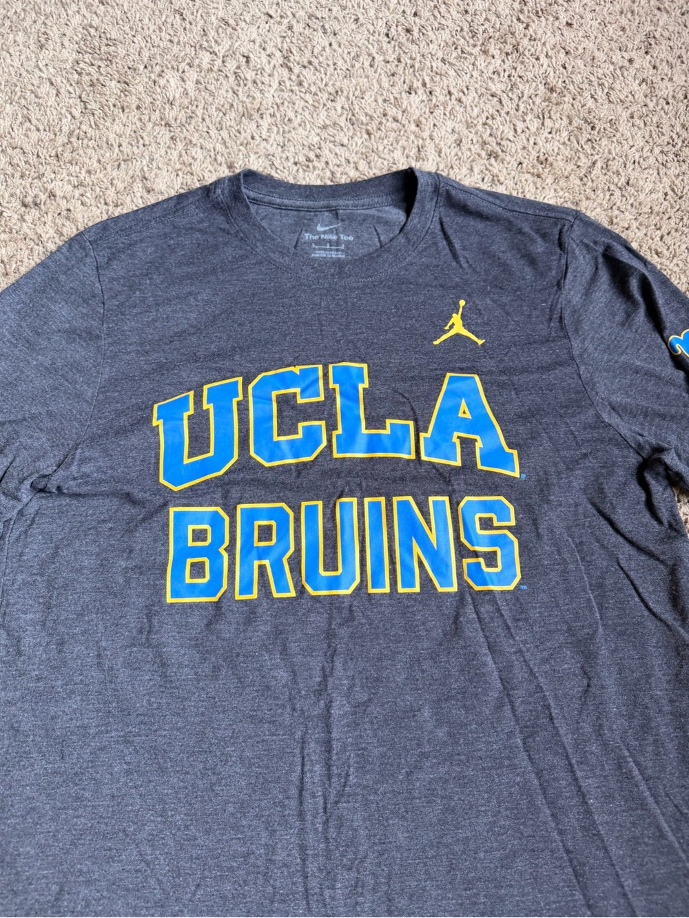 Jordan Brand T-shirt UCLA Bruins Basketball Large Gray Nike Tee